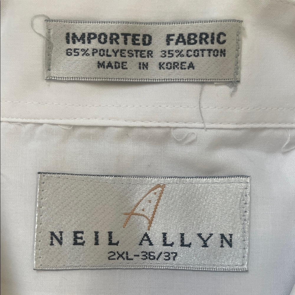 Neil Allyn Men's White Dress Shirt